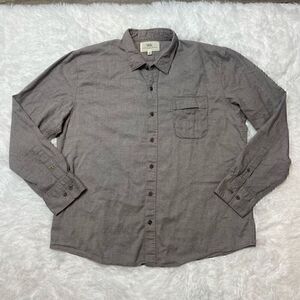 WRK Button Down Shirt Size XL Brown Long Sleeve Casual Cotton Mateo Gottardi